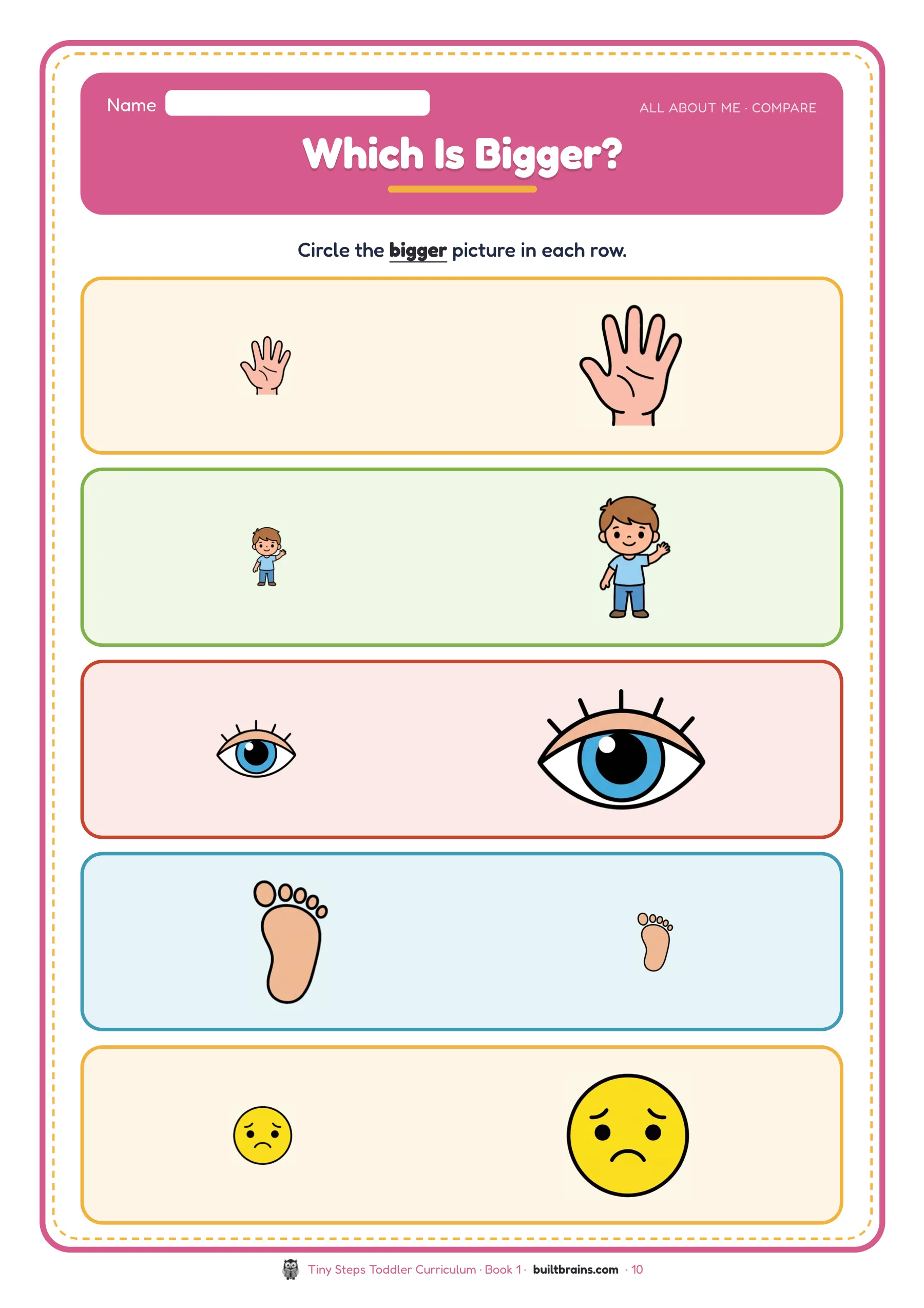 Tiny Steps Toddler Curriculum — page preview 5