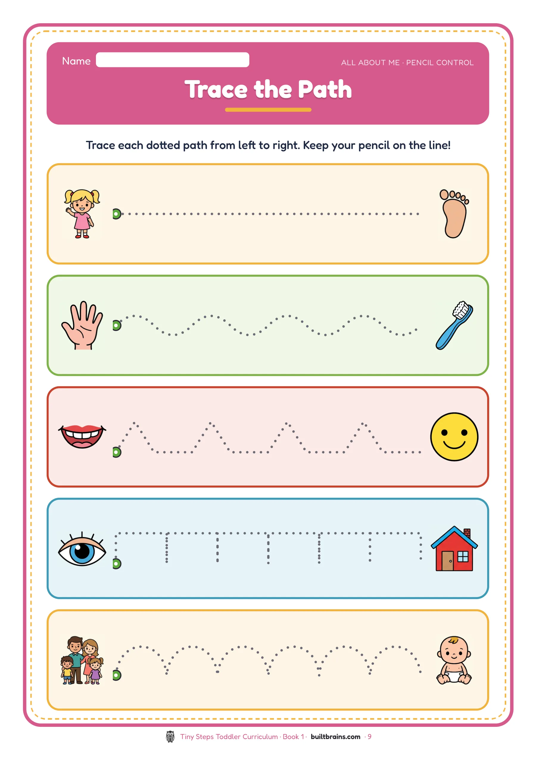 Tiny Steps Toddler Curriculum — page preview 4