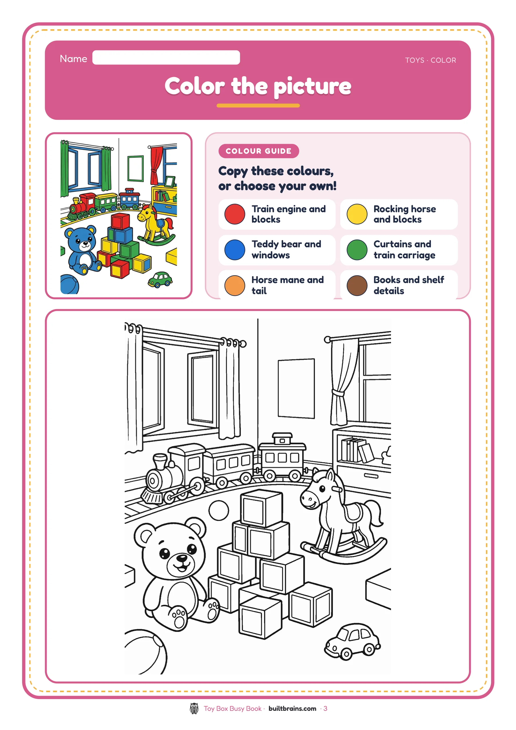 Toy Box Busy Book — page preview 1