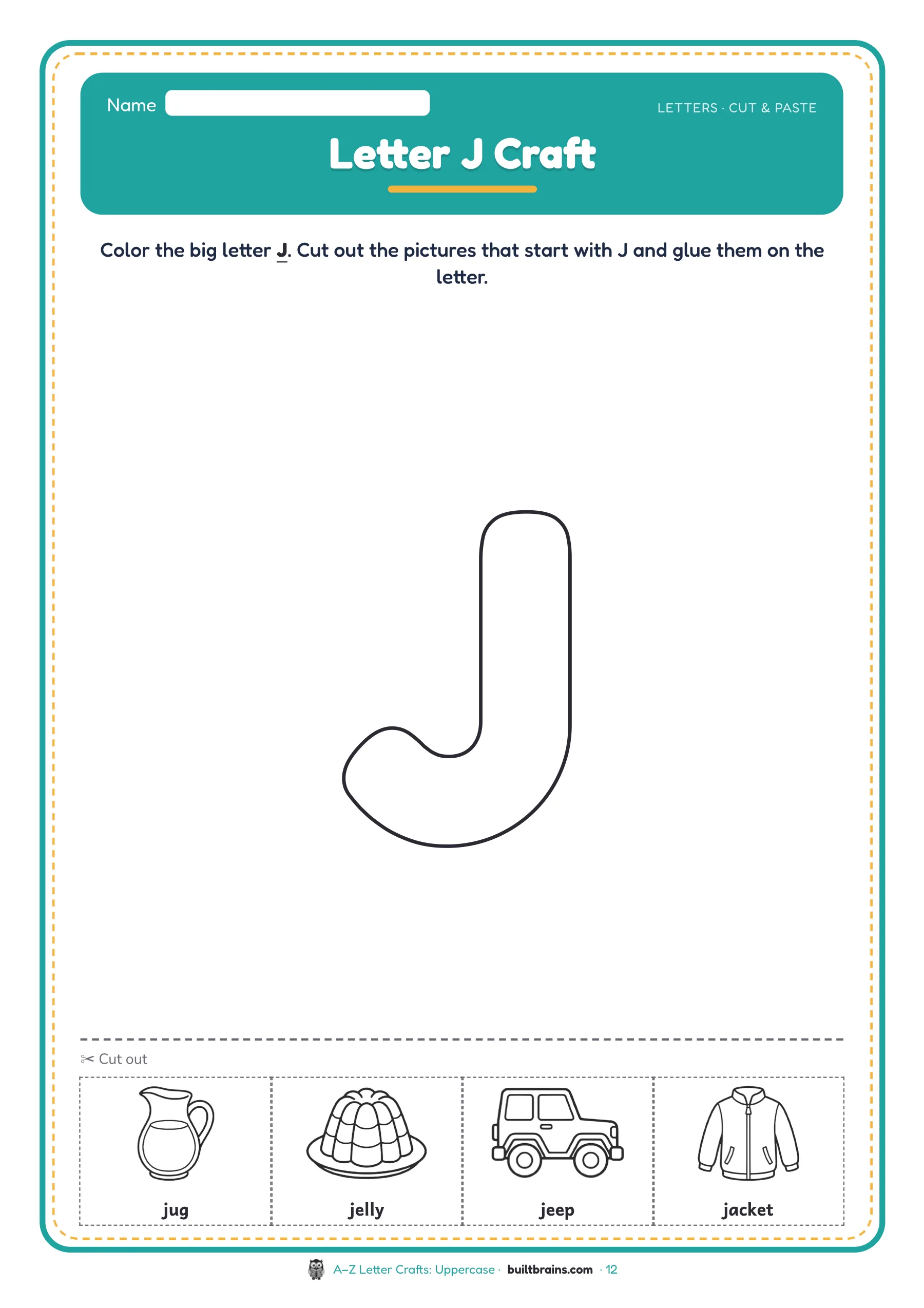 A–Z Letter Crafts: Uppercase — page preview 4