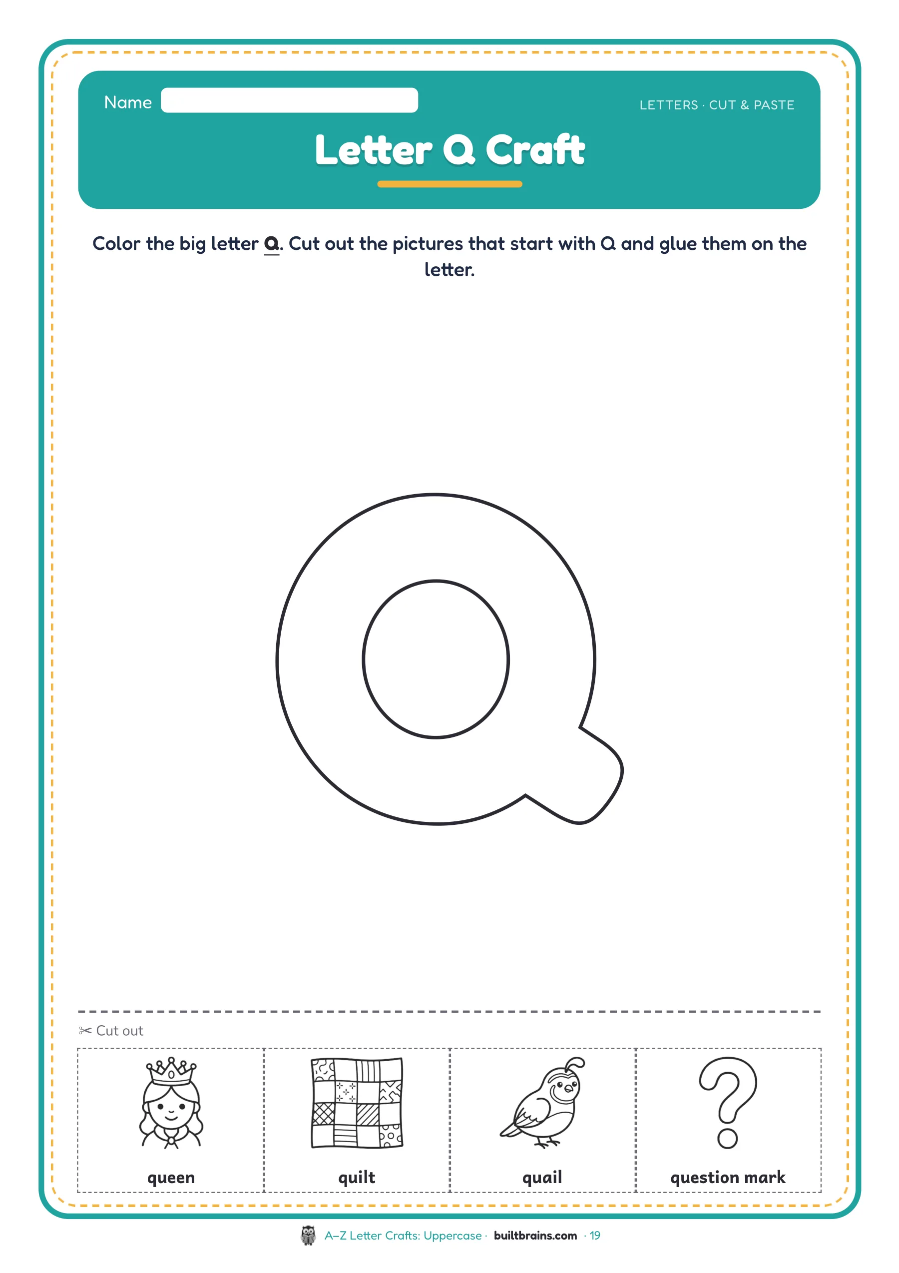 A–Z Letter Crafts: Uppercase — page preview 6