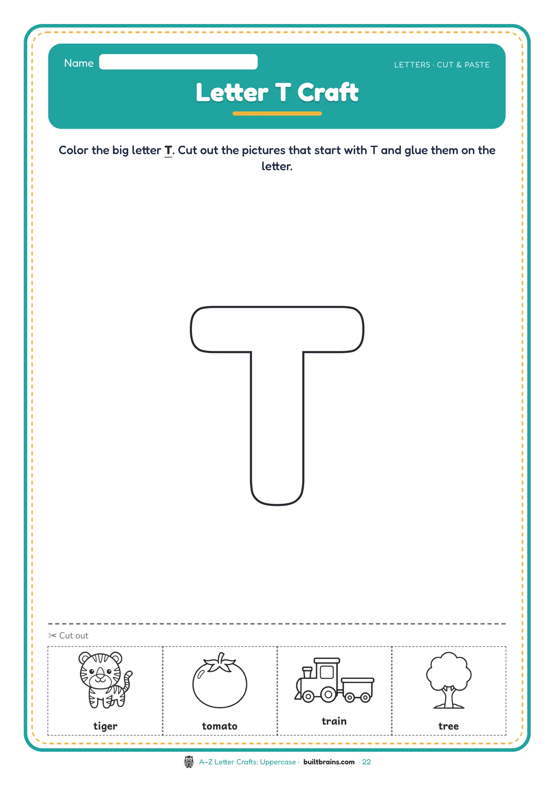 A–Z Letter Crafts: Uppercase — page preview 7