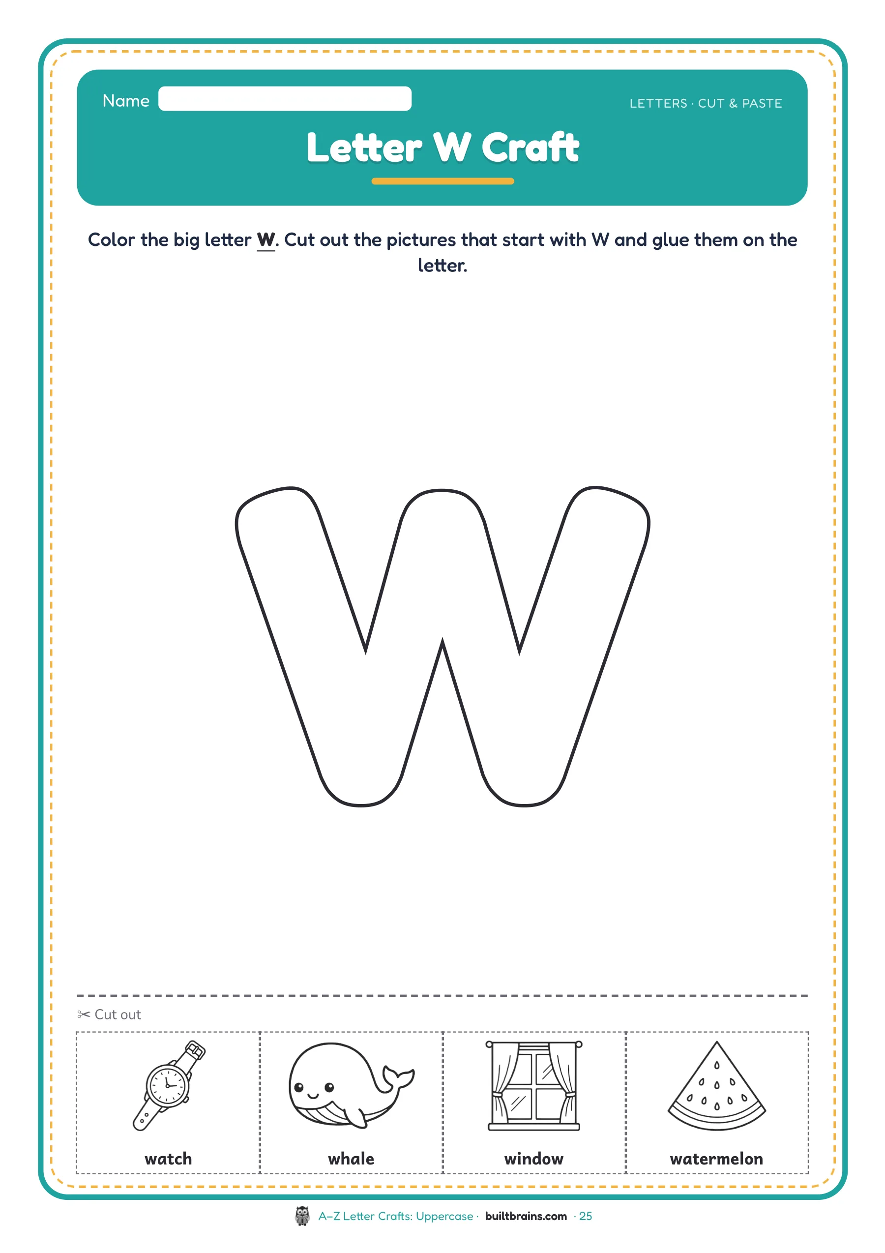 A–Z Letter Crafts: Uppercase — page preview 8