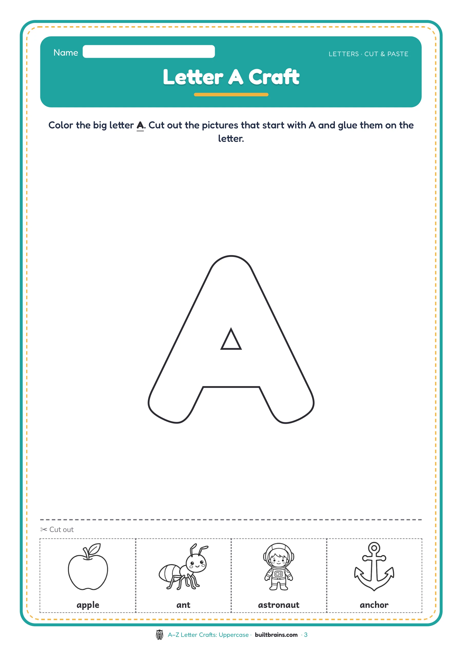 A–Z Letter Crafts: Uppercase — page preview 1
