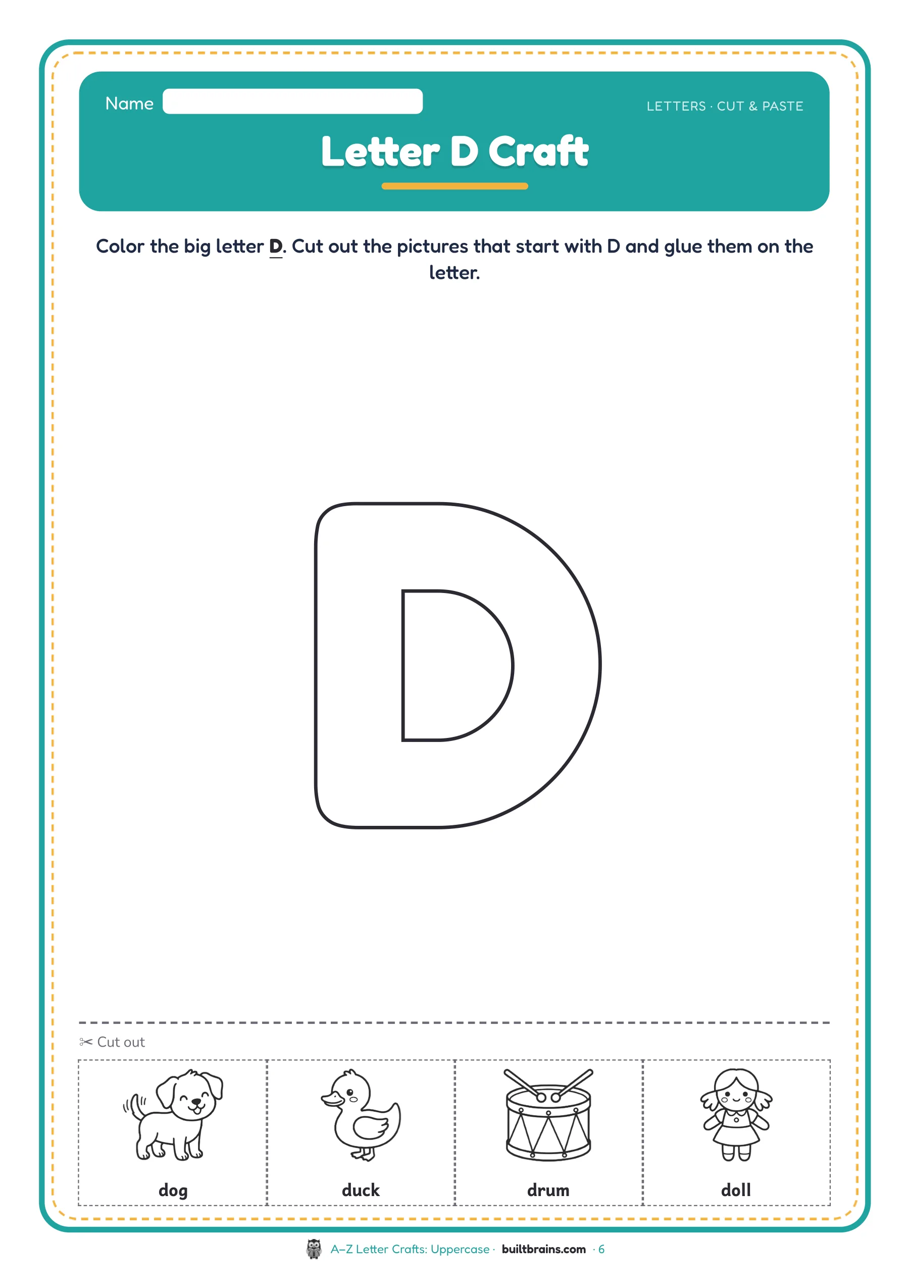 A–Z Letter Crafts: Uppercase — page preview 2
