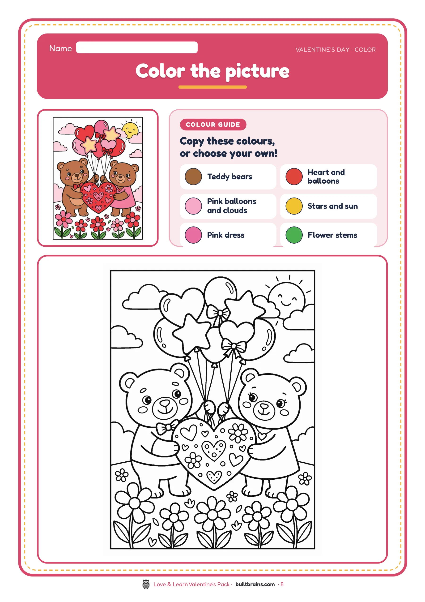 Love & Learn Valentine's Pack — page preview 3