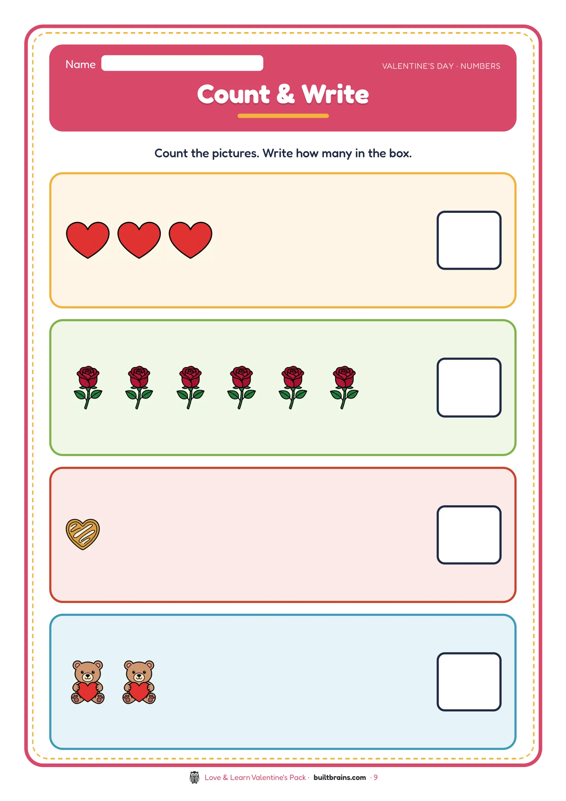 Love & Learn Valentine's Pack — page preview 4
