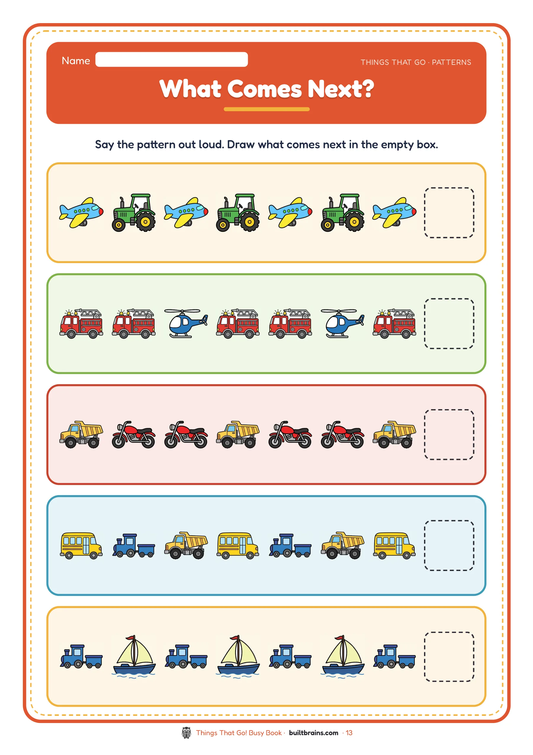 Things That Go! Busy Book — page preview 6