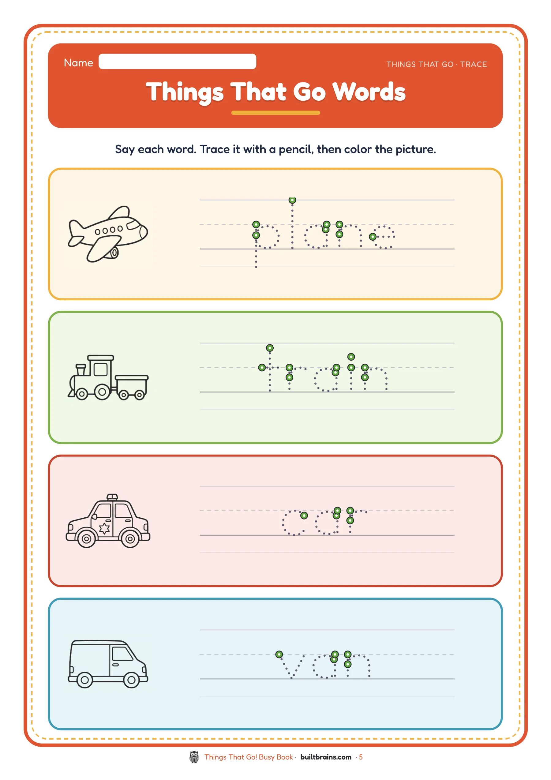 Things That Go! Busy Book — page preview 2