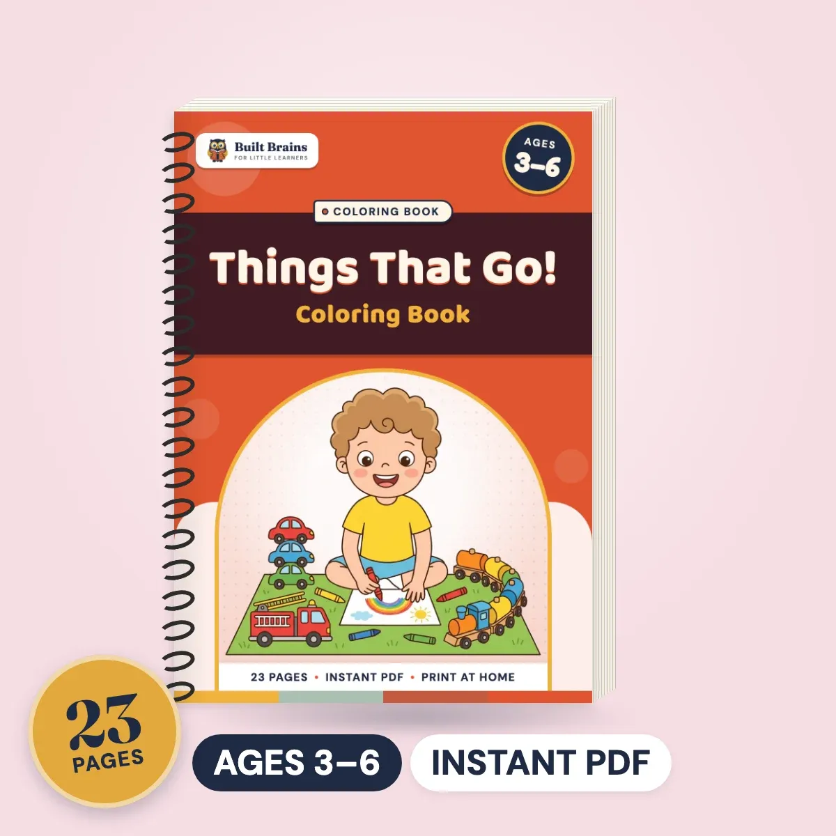 Things That Go! Coloring Book