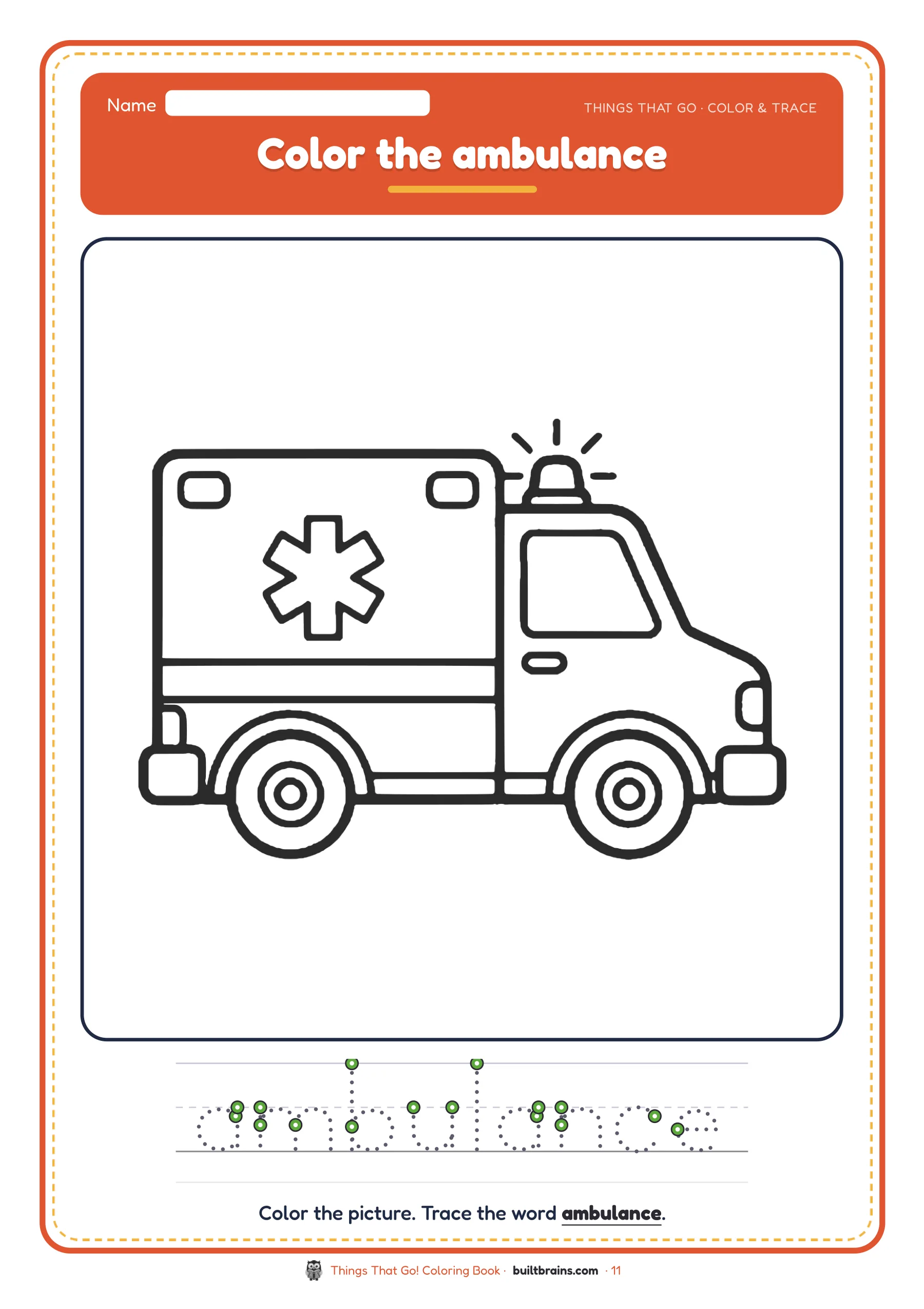 Things That Go! Coloring Book — page preview 6