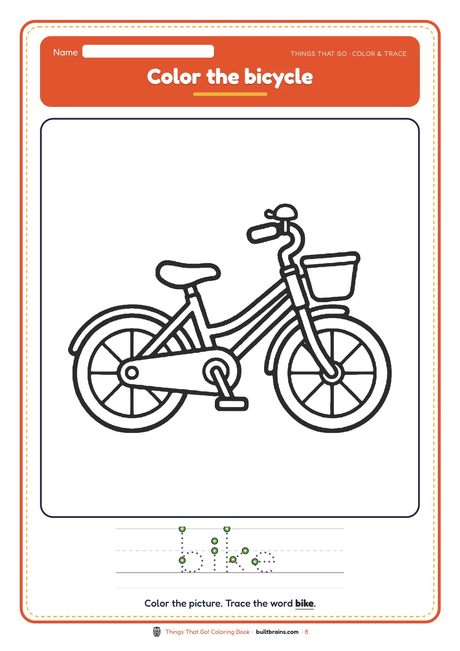 Things That Go! Coloring Book — page preview 4