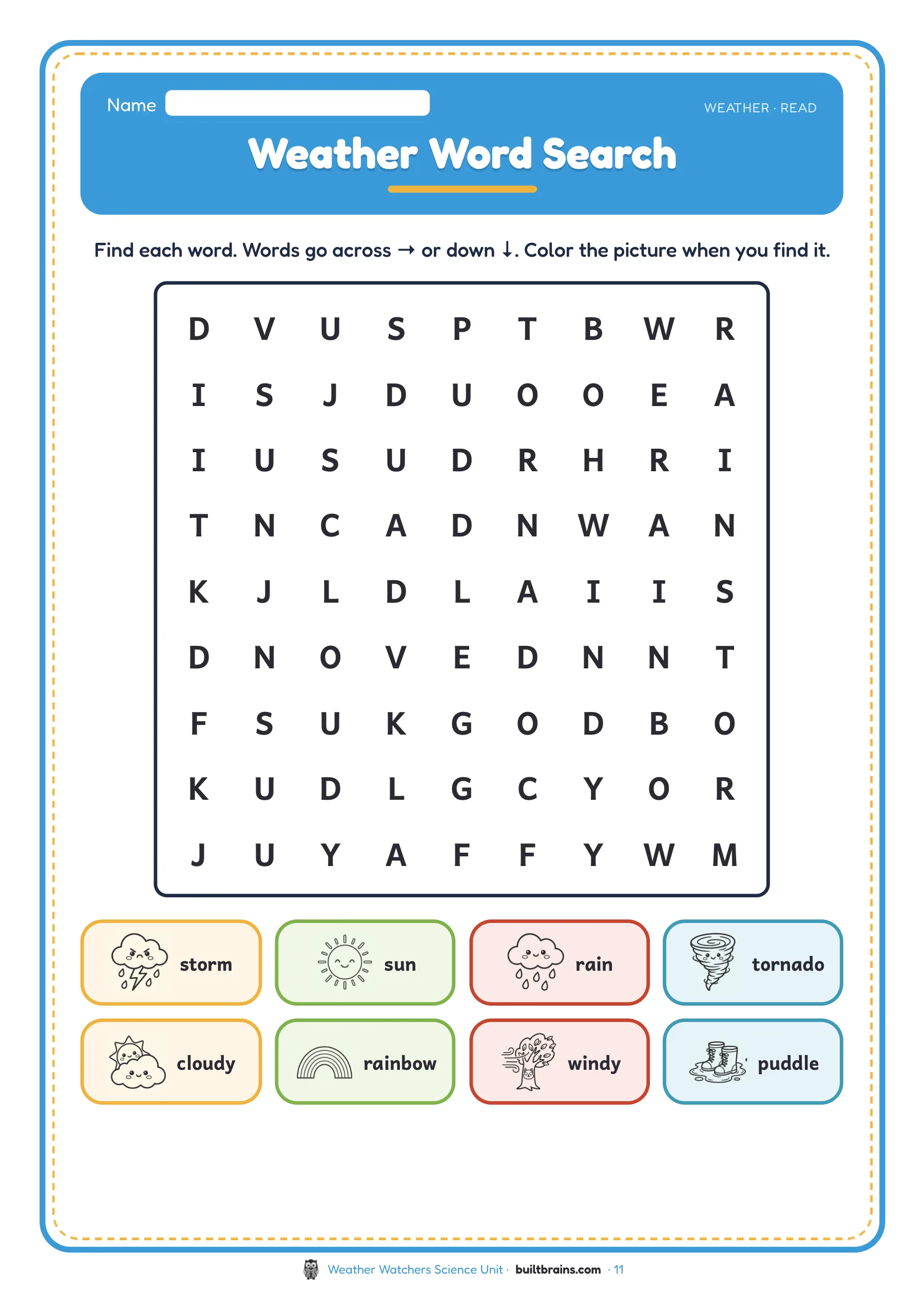 Weather Watchers Science Unit — page preview 5