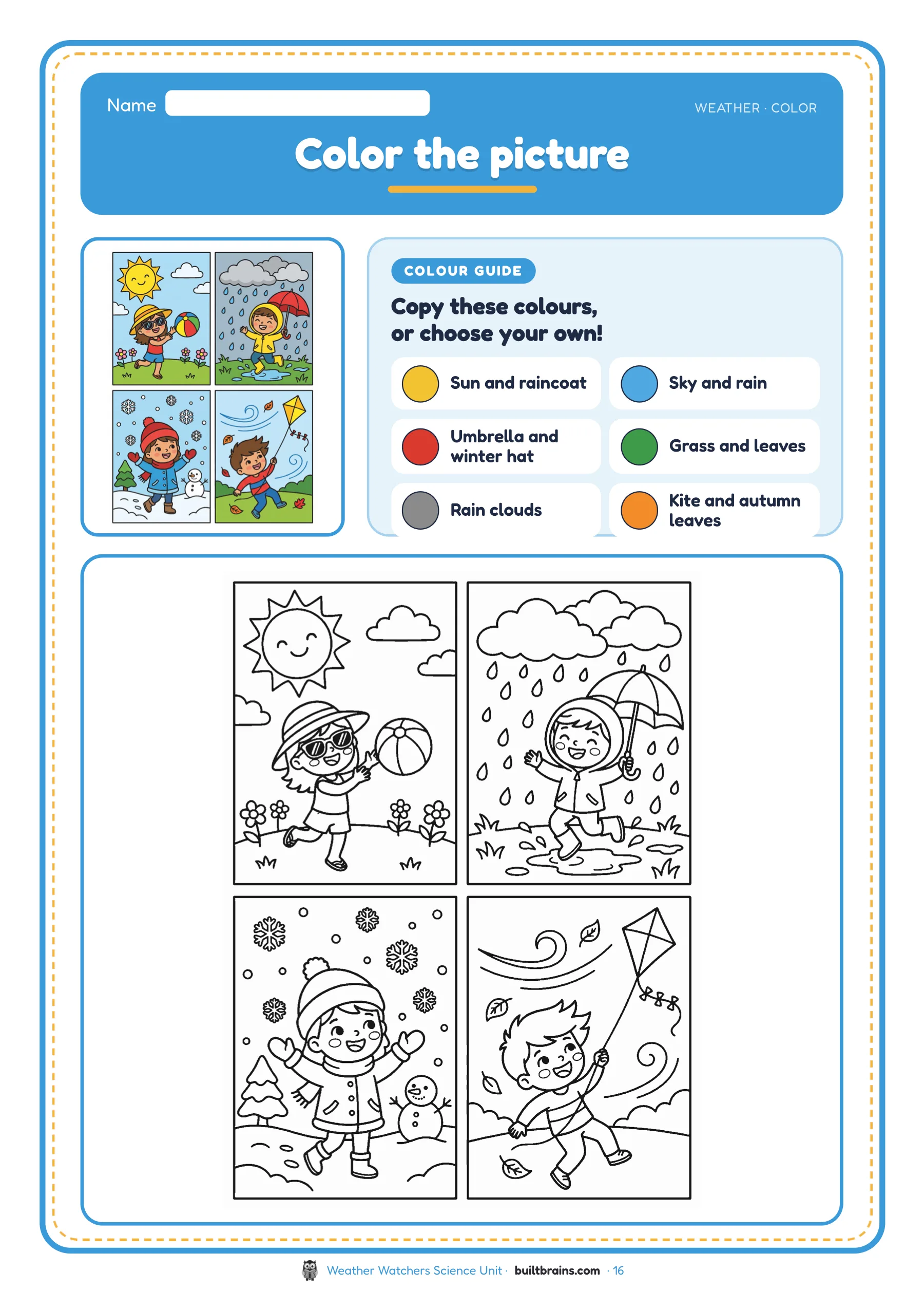 Weather Watchers Science Unit — page preview 8