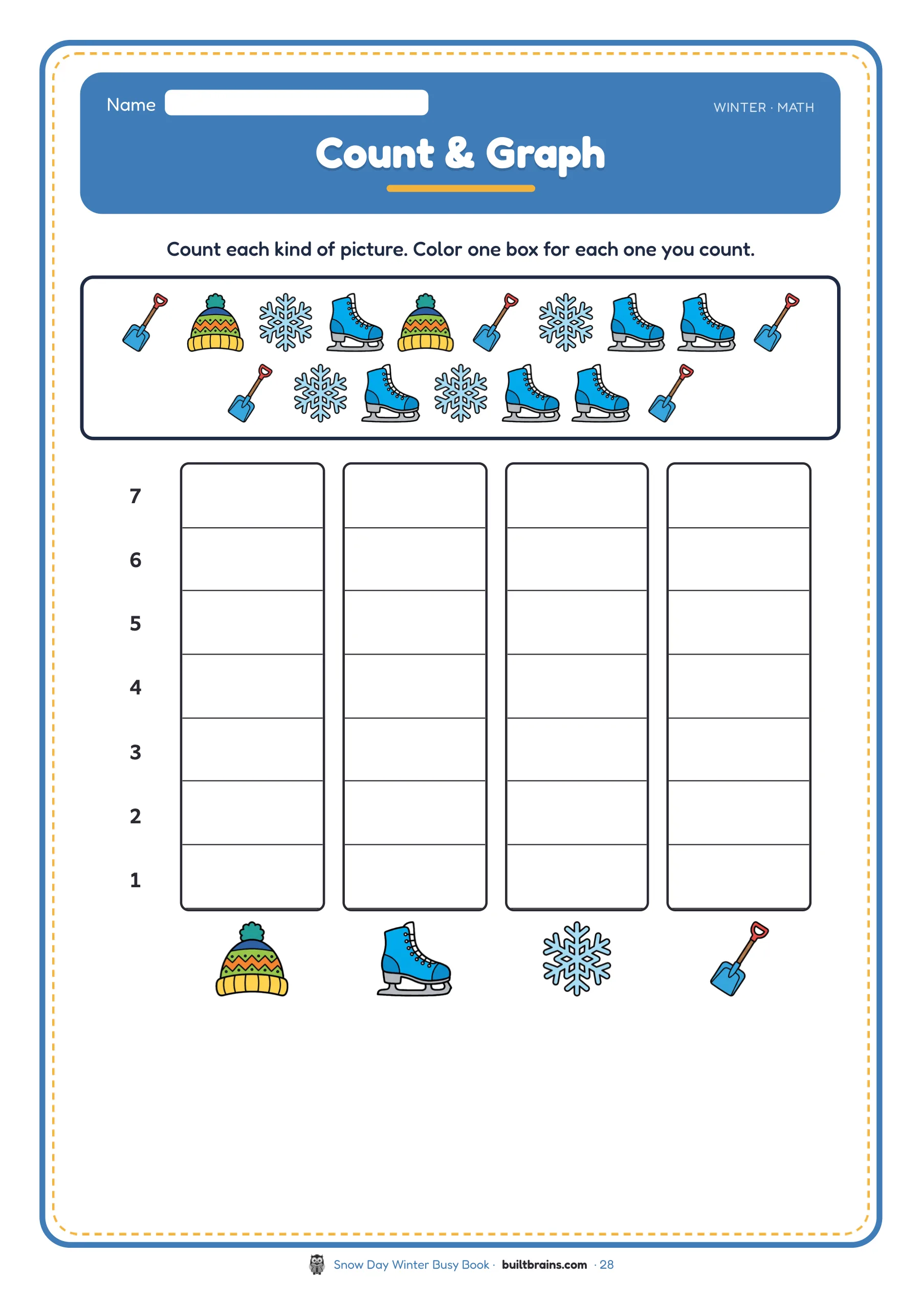 Snow Day Winter Busy Book — page preview 8