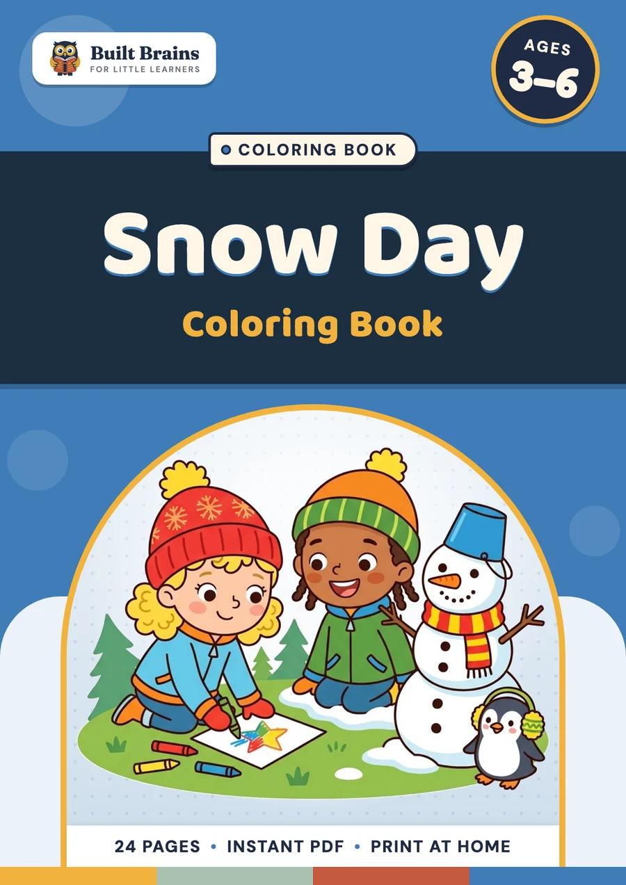 Snow Day Coloring Book