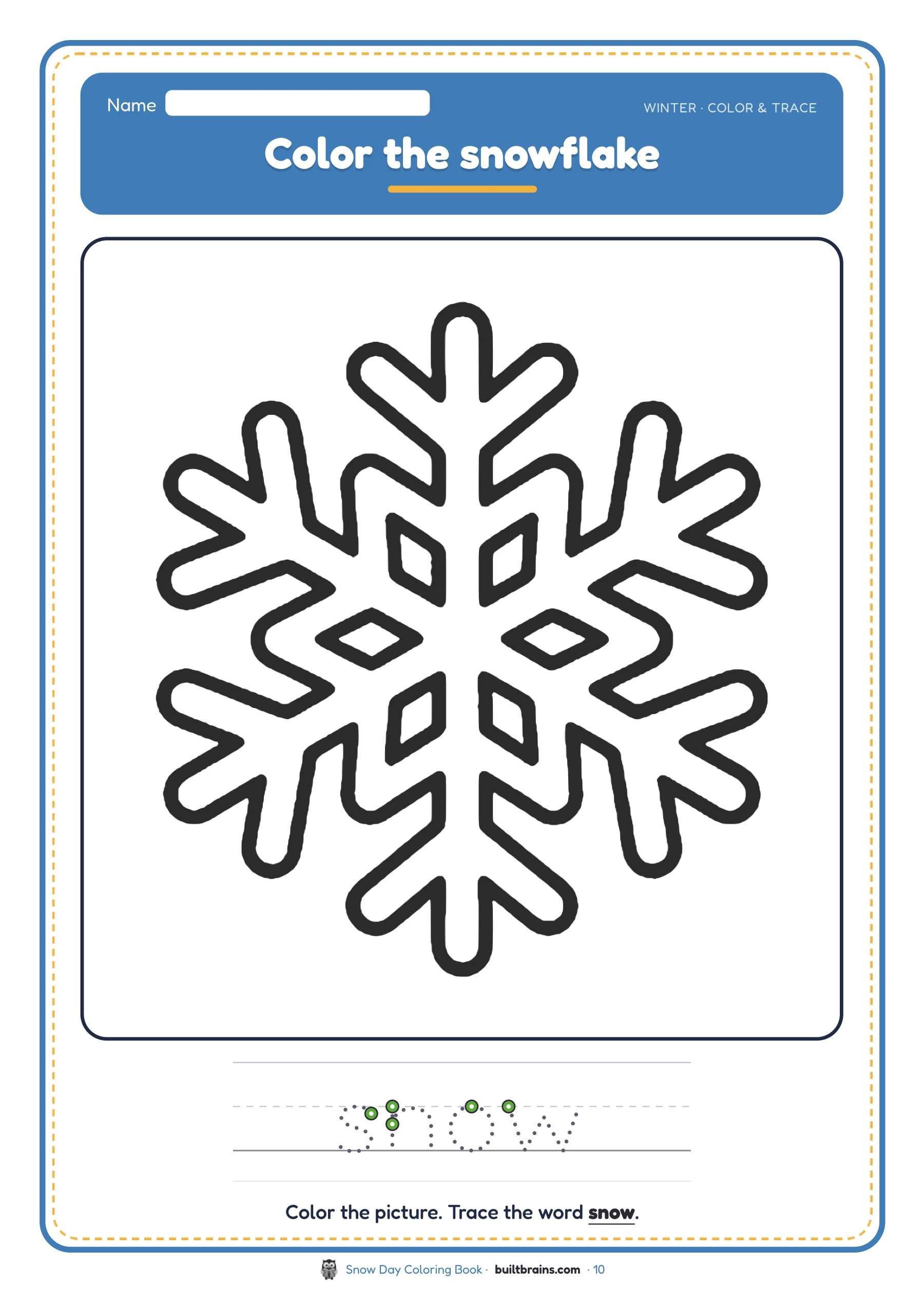 Snow Day Coloring Book — page preview 5
