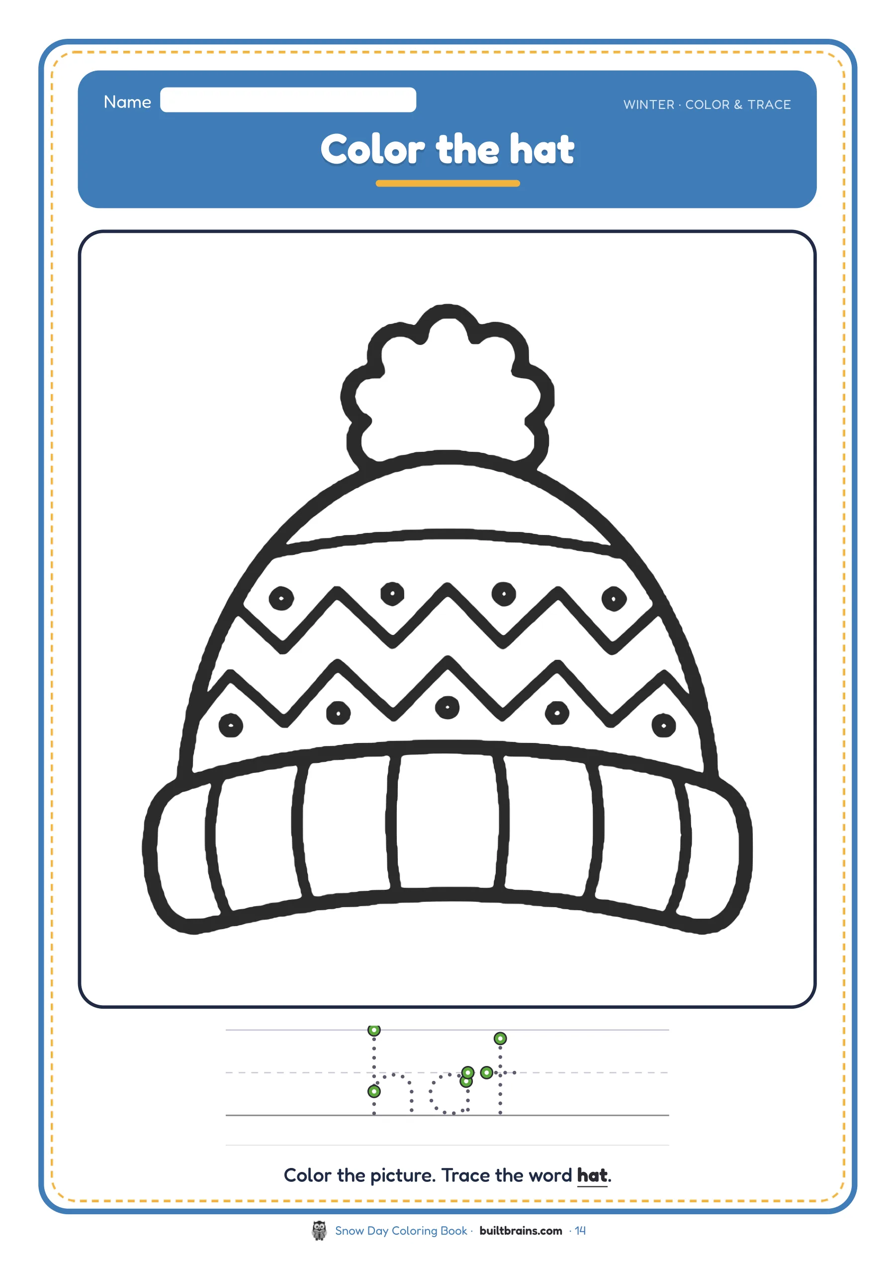 Snow Day Coloring Book — page preview 7